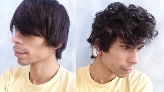 Cabelo Masculino  Como Fazer Cachos Usando Chapinha [upl. by Ytima]