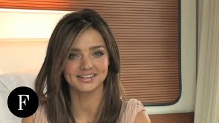 Miranda Kerr Talks About How to Wear Lingerie as Outerwear [upl. by Ailatan]