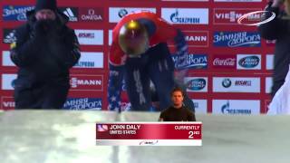 FIBT  Mens Skeleton World Cup 20132014  Lake Placid Highlights [upl. by Chuipek]