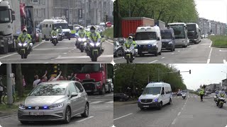 Politie Antwerpen begeleid Brugge supporters terug naar snelweg [upl. by Dafodil711]