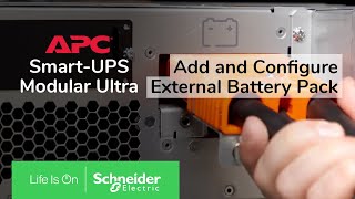 APC SmartUPS Modular Ultra 520kW  How to add and configure external battery pack [upl. by Olsewski790]