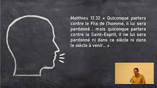 Le blasphème contre le St Esprit ou limportance de nos paroles [upl. by Pietje590]