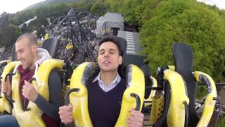 Express reporter Nathan Rao rides Alton Towers newest roller coaster The Smiler [upl. by Artinahs]