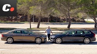 Volvo S90 vs V90  Comparativa  Prueba  Test  Review en español  cochesnet [upl. by Crelin]