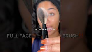 THIS IS A DUALSIDED FULL FACE MAKEUP BRUSH 👀 but does it ACTUALLY replace 10 brushes⁉️ [upl. by Dunkin795]