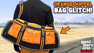 How To Get The Orange Duffel Bag Glitch In Gta 5 Online No BEFF or Transfer [upl. by Oinoitna]