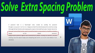 How to solve Extra spacing problem in MS Word  Remove Extra Space  Extra Spacing between word [upl. by Reinhard]