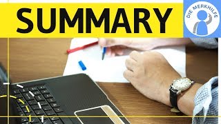 How to write a summary  Zusammenfassung in Englisch schreiben  Aufbau Inhalt Struktur erklärt [upl. by Chancey]