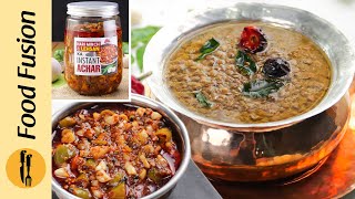 Malka Masoor Daal with Instant Quick Achar Recipe by Food Fusion [upl. by Annol]