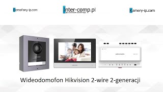 Domofon Hikvision 2wire  DSKD8003IME2 DSKH6320WTE2 DSKAD706 generacja 2  wwwkameryipcom [upl. by Ibby]