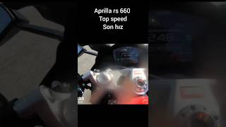 aprilla rs 660 top speed keşfetbeniöneçıkar motovlog motorcycle topspeed motor [upl. by Elspeth674]