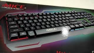 IMICE AK400 Metai Gaming KEYBOARD unboxing [upl. by Dlorah]