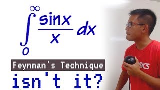 integral of sinxx from 0 to inf by Feynmans Technique [upl. by Brad681]