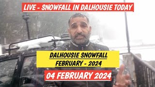 Snowfall in February 2024  Snowfall in Dalhousie Himachal Pradesh in February 2024  Snowfall Today [upl. by Hannibal]