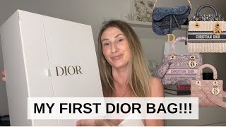 DIOR MEDIUM LADY DLITE BAG UNBOXING AND FIRST IMPRESSIONS  Dior Cruise 2023  Laine’s Reviews [upl. by Rehpitsirhc]