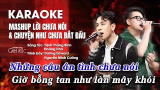 KARAOKEBEAT Chuẩn Lời Chưa Nói Chuyện Như Chưa Bắt Đầu  Dương Edward Nguyễn Minh Cường  KGCX [upl. by Legnaros]