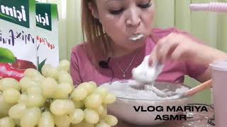 Mukbang  youtube account VLOG MARIYA MELEK  Ed I did  eating sound [upl. by Uht777]