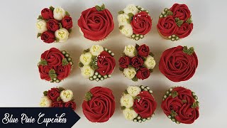 How to make Easy Buttercream Flower Cupcakes [upl. by James]