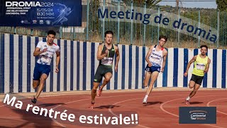 Première COURSE de la SAISON Meeting international avec lEQUIPE de FRANCE 4x100m200m  DROMIA2024 [upl. by Standford]