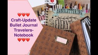 CraftUpdate 2 Bullet Journal Travelers Notebook Hand Lettering Action [upl. by Neerual]