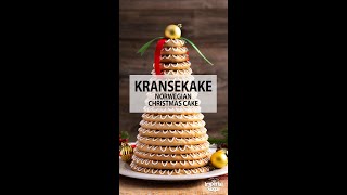 Kransekake Norwegian Christmas Cake shorts [upl. by Ailec]