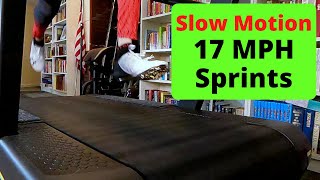 Slow Motion Sprinting Video 17 mph SlowMotion Sprints on a Treadmill [upl. by Cini]