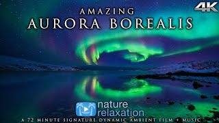 RealTime Northern Lights in 4K  Healing Music  Alaskas Auroras  Nature Relaxation Film [upl. by Muhammad]