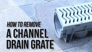 How to Remove Plastic Grate from Source 1 Channel Drain [upl. by Sirotek]