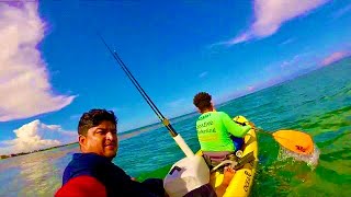 Kayak Fishing and Snorkeling in Belize San Pedro Ambergris Caye [upl. by Atnamas]