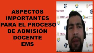 Proceso de admisión docente en educacion media superior 20242025 oficial [upl. by Henricks]