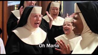 Sister Act 1992  quotOh Mariaquot  VideoLyrics HD [upl. by Tijnar]