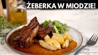 ŻEBERKA w MIODZIE  mój weekendowy obiad  Pascal Brodncki [upl. by Nollek]