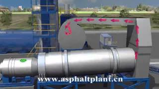 3D Animation of Mobile Asphalt Mixing Plant at Work [upl. by Danby]