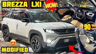 Brezza lxi modified✅brezza base model modified with genuine accessories✅Brezza lxi to zxi modified [upl. by Correna]