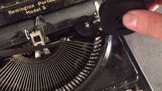 How to Replace a Typewriter Ribbon Using the Original Spools [upl. by Ellata753]