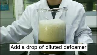 Display of defoaming performance of silicone defoamer [upl. by Annenn]