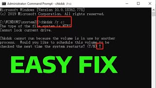 How To Fix CHKDSK Cannot Continue in Read Only Mode [upl. by Tillio]