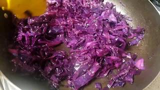 How To Cook Red CabbageEasy Healthy Side Dish  Quick And Easy [upl. by Akinuahs]