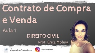 AULA 1  CONTRATO DE COMPRA E VENDA [upl. by Meyers]