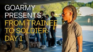 What Is Day 1 of Basic Training Like  GOARMY​ [upl. by Tnahs746]