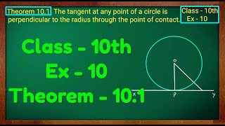 Circle Geometry Grade 11  Tangent Radius Theorem Introduction [upl. by Ehtnax]