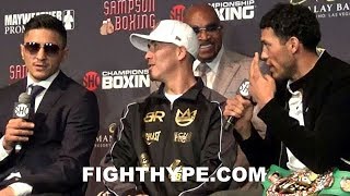 DAVID BENAVIDEZ GETS HEATED WITH RONALD GAVRIL AS BRANDON RIOS INSTIGATES BOTH TRADE WORDS [upl. by Rosmunda262]