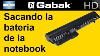 Como sacar la bateria de la notebooknetbooks [upl. by Kassandra]