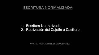 Vídeo 003 Rotulación o escritura Normalizada y realización de un cajetin o casillero [upl. by Millham]