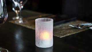 Crackle Glass Candle Holder [upl. by Imekawulo270]