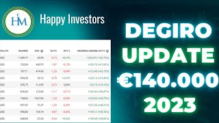 DEGIRO Portfolio Update €140000 Aandelen Kopen en Verkopen in 2023 [upl. by Beth]