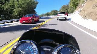 211 Snowy Sunday on South Grade Z900RS twisties on Palomar Mountain [upl. by Nigam145]