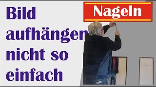 Nagel in die Wand schlagen ohne großes Loch So können Sie Ihr Bild Spiegel einfach aufhängen [upl. by Tut362]