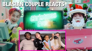 BLASIAN COUPLE REACTS to Stray Kids  Christmas EveL MV 🎅 feat baby stay ‍🎄 [upl. by Tilney]