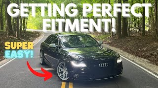 How to Get PERFECT Fitment For Your B8B85 Audi S4A4 [upl. by Esilec]